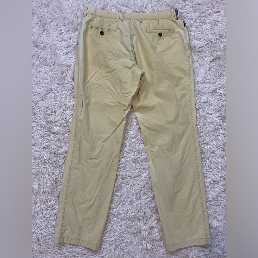 Barbour Men’s Light Yellow Chino Pants - Picture 9 of 11